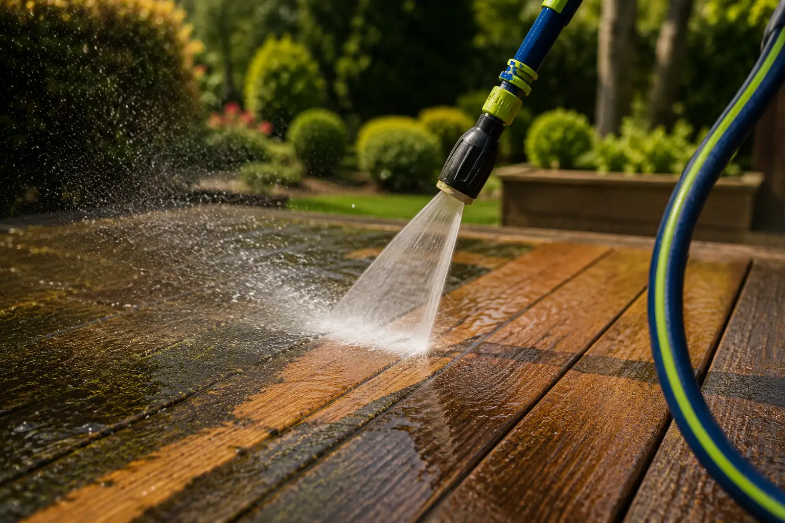 nettoyage terrasse Bromont, nettoyage allée Bromont, lavage pavé uni Bromont, sanipro